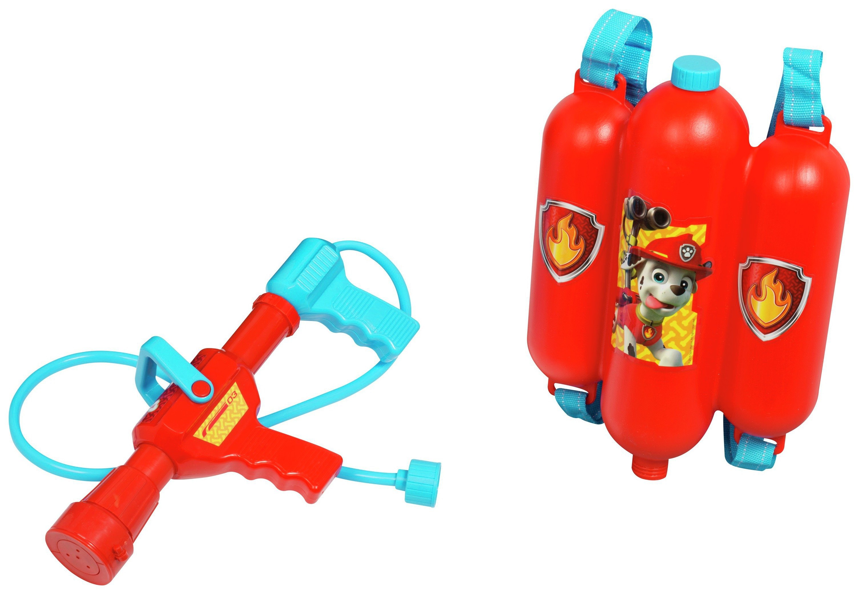 paw patrol water blaster backpack